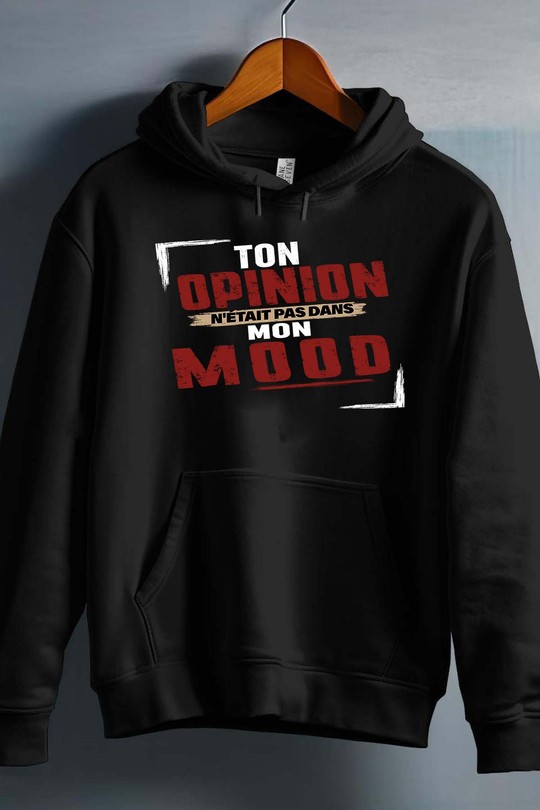 mon mood - Sweat capuche Homme-NOIR