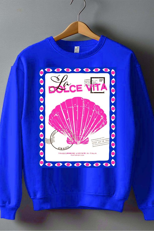 Dolce vita JB - Sweat Col Rond Homme-BLEU ROI