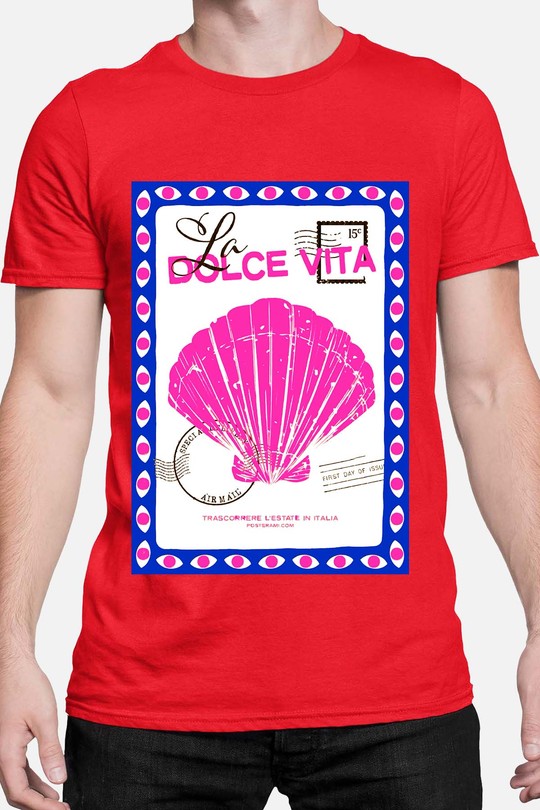 Dolce vita JB - Tshirt Homme-ROUGE