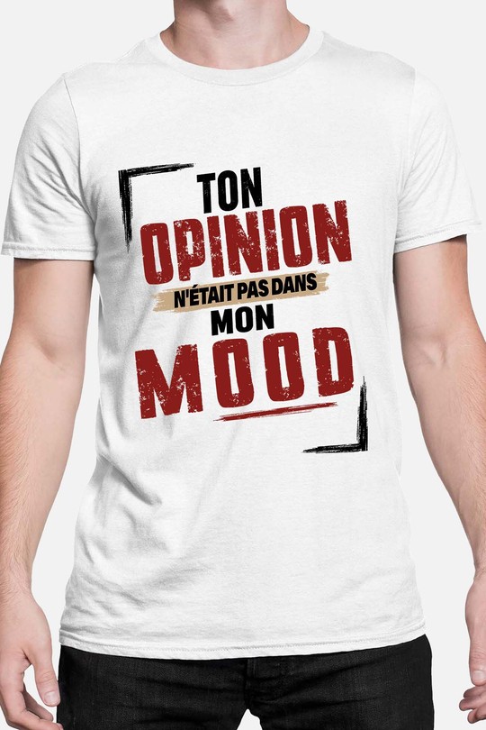mon mood - Tshirt Homme-BLANC