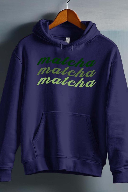 matcha ultrason - Sweat capuche Homme-MARINE