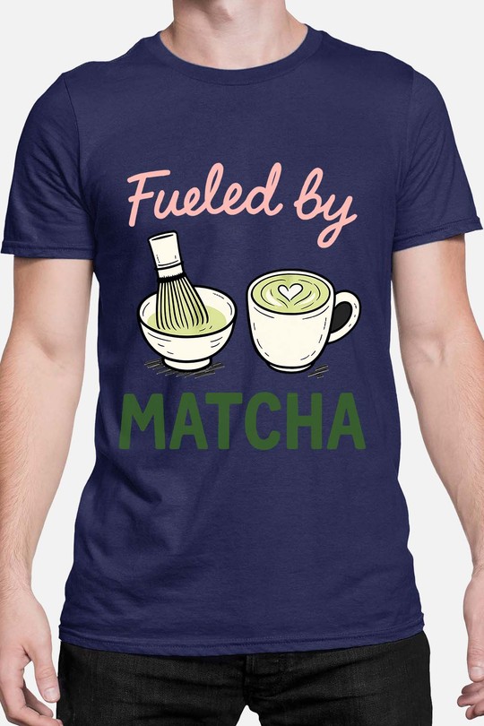 fueled by matcha - Tshirt Homme-MARINE