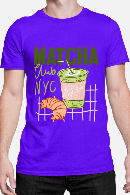 matcha club nyc - Tshirt Homme-BLEU ROI