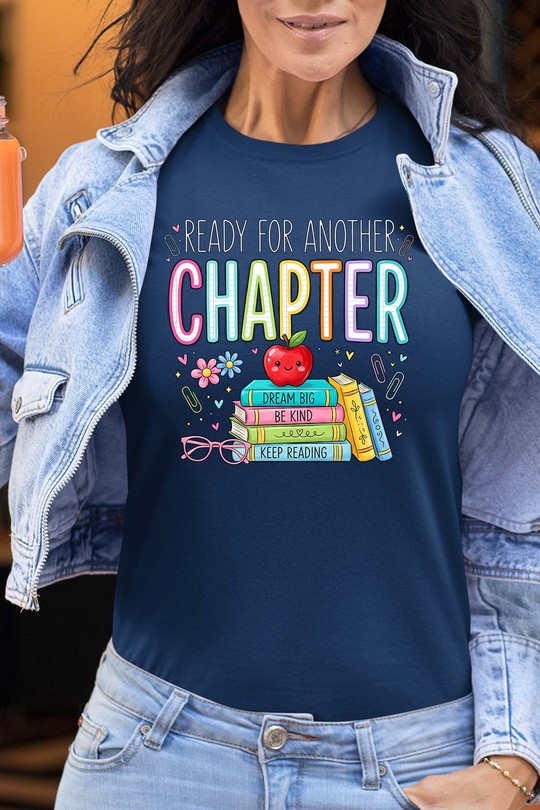 ready for another chapter - Tshirt Femme-MARINE