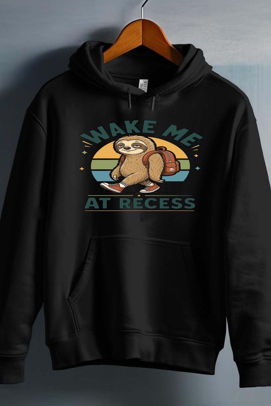 Wake Me At Recess - Sweat capuche Homme-NOIR