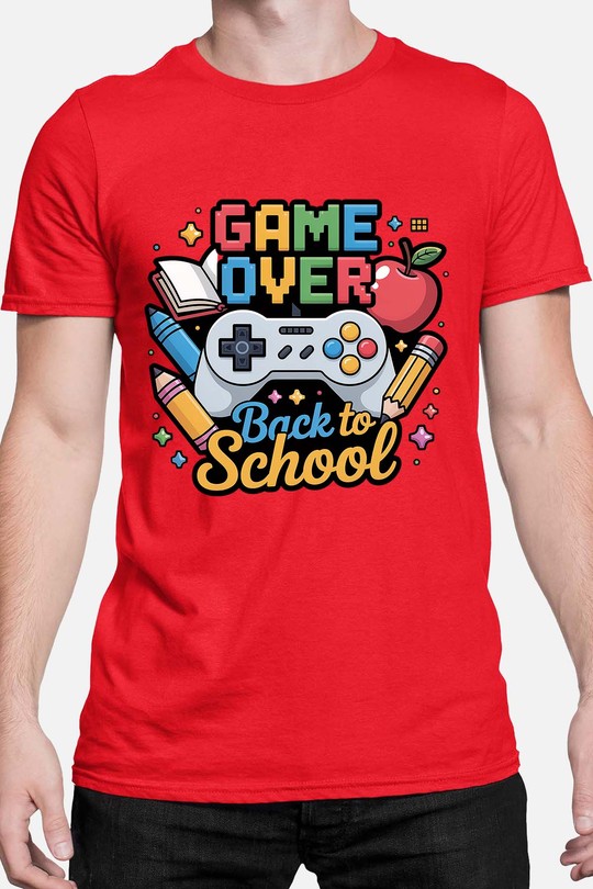 BS GAME OVER - Tshirt Homme-ROUGE