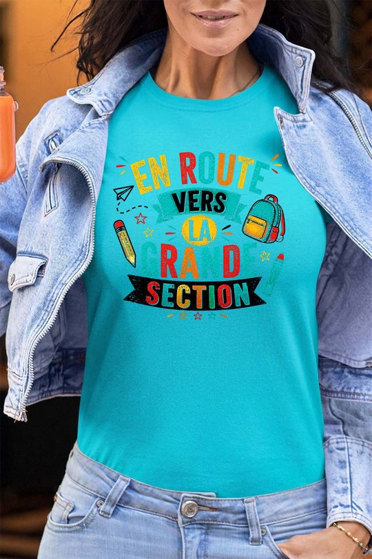 route Grd section - Tshirt Femme - FC-TURQUOISE