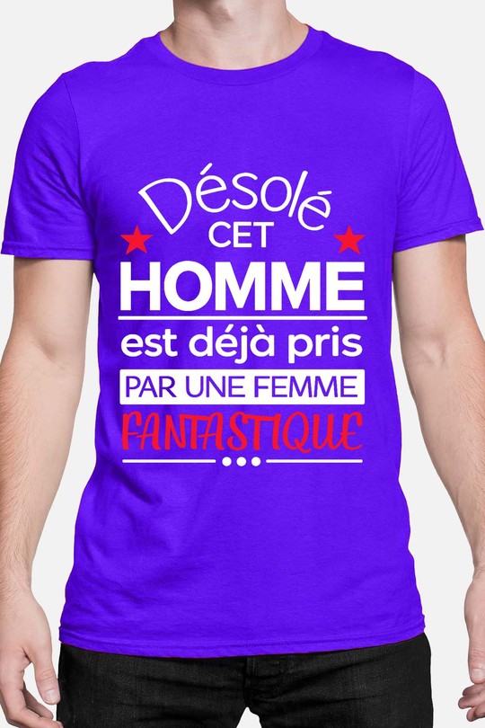 Homme Fantastique Femme - Tshirt Homme-BLEU ROI