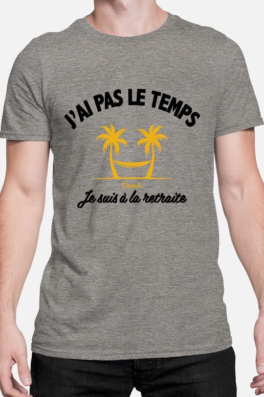 Pas tps Retraite - Tshirt Homme-GRIS