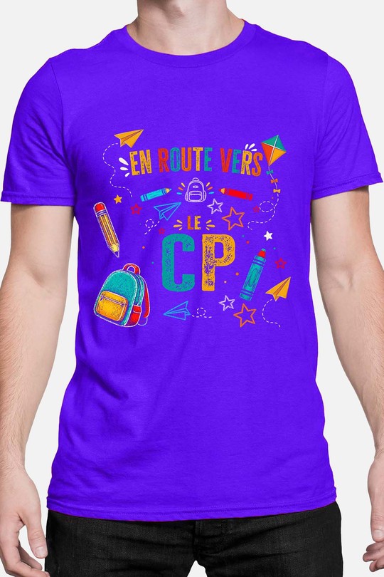Route CP - Tshirt Homme-BLEU ROI