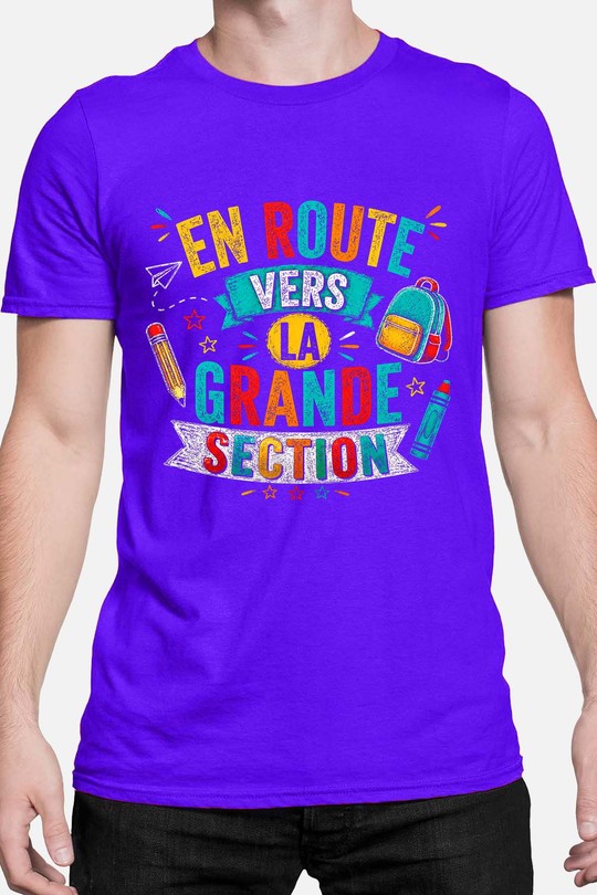 route Grd section - Tshirt Homme-BLEU ROI
