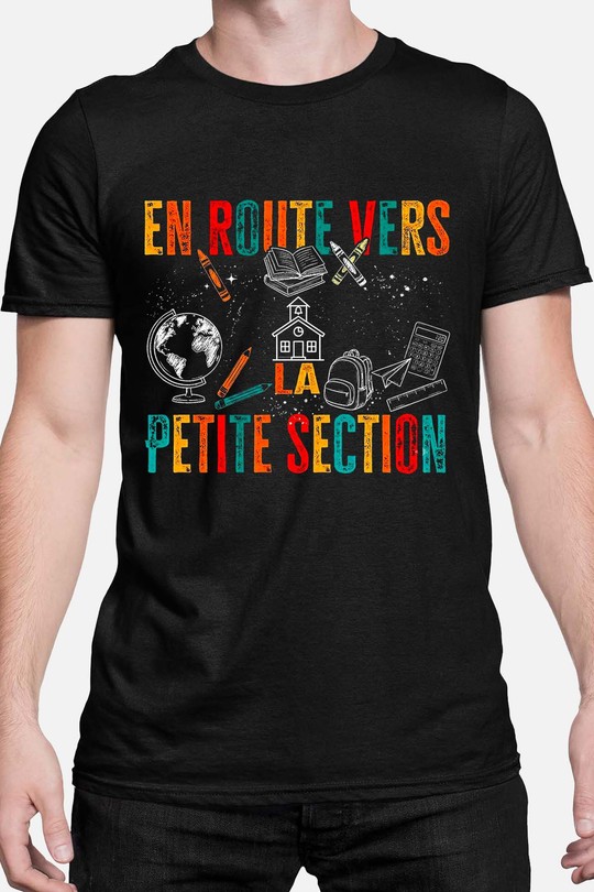 Route Ptite Section - Tshirt Homme-NOIR