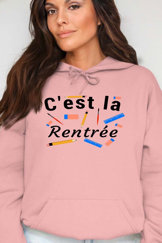 la rentree tools - Sweat Capuche Femme-ROSE