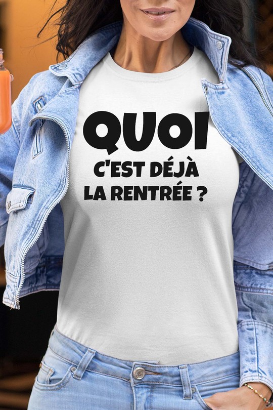 cest deja la rentree - Tshirt Femme-BLANC