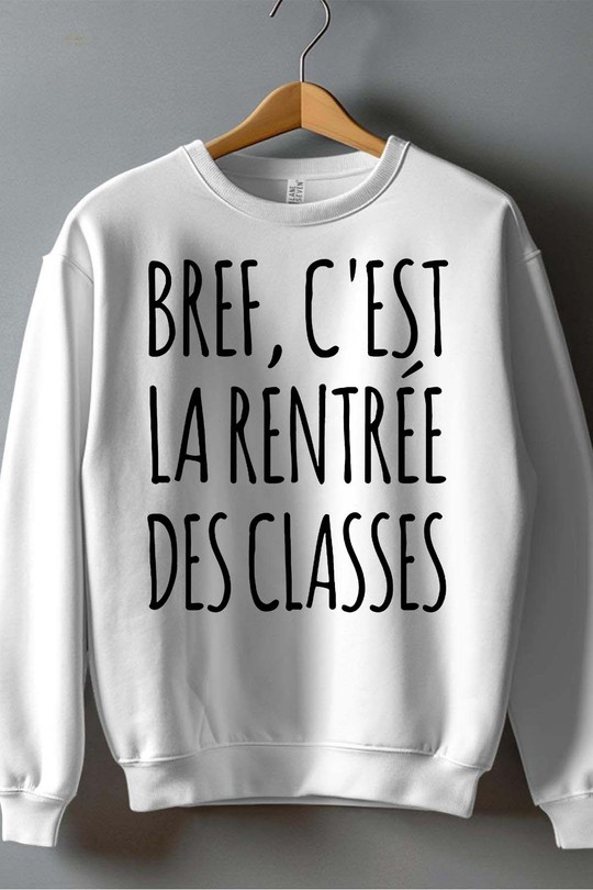 rentree des cmasses - Sweat Col Rond Homme-BLANC