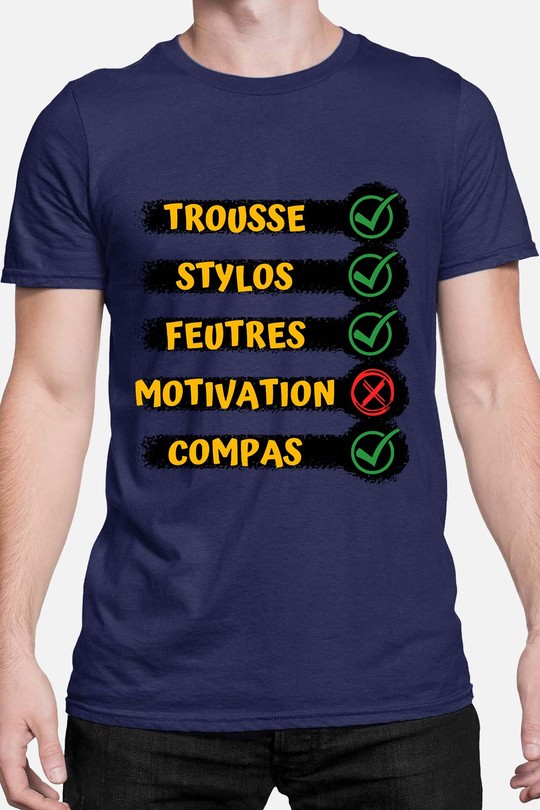 check tools - Tshirt Homme-MARINE