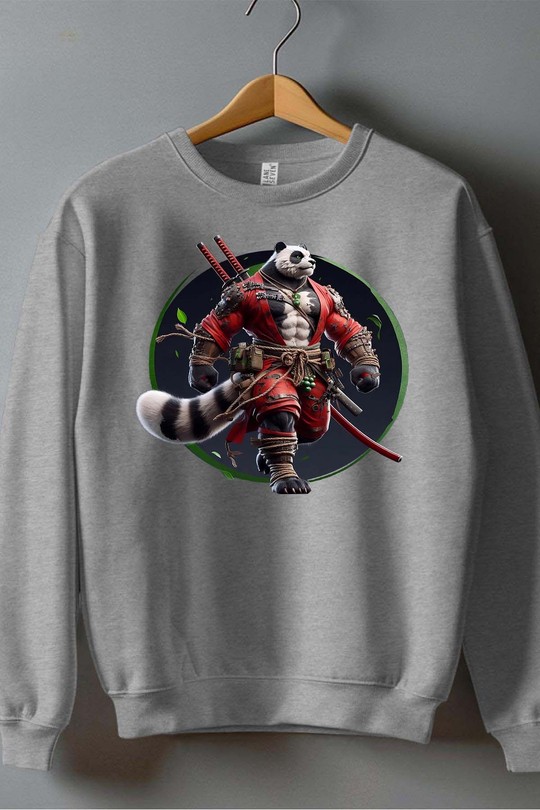 Mutant Racoon - Sweat Col Rond Homme-GRIS