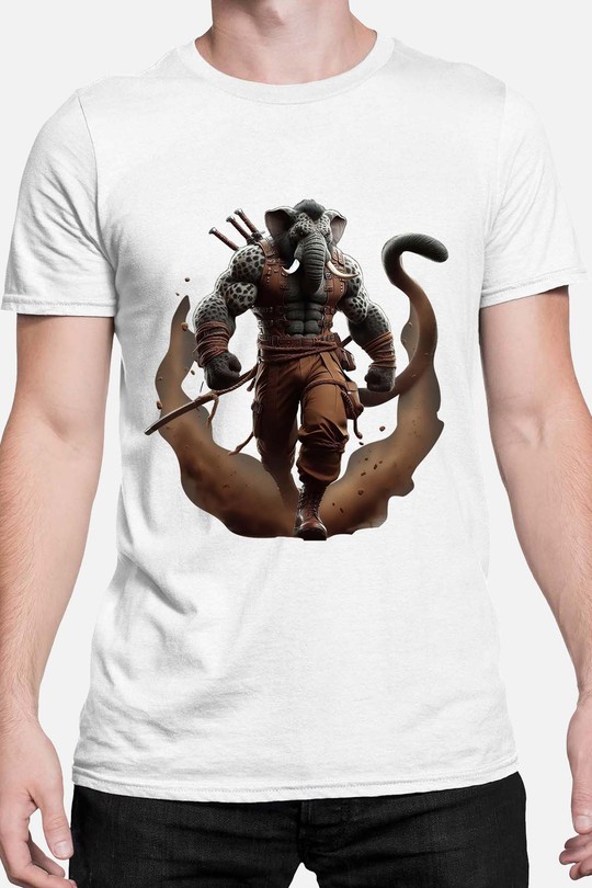 Mutant elephan - Tshirt Homme-BLANC
