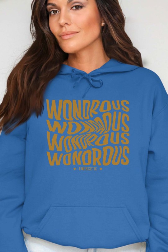 wondrous - Sweat Capuche Femme-BLEU ROI