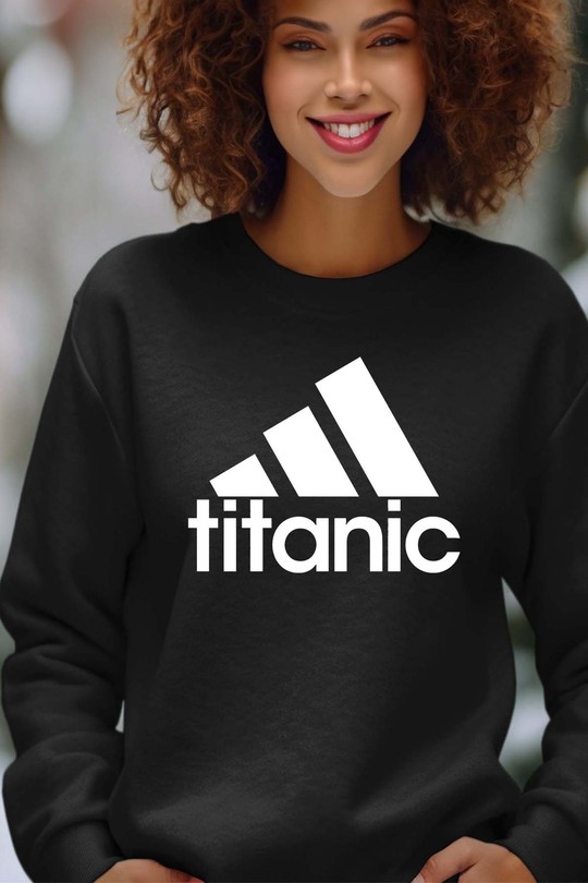 titanic adid - Sweat Col Rond Femme-NOIR