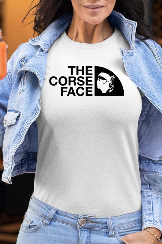 The corse face - Tshirt Femme-BLANC