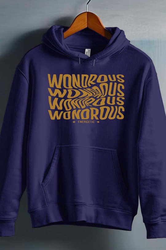 wondrous - Sweat capuche Homme-MARINE