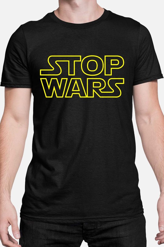stop wars - Tshirt Homme-NOIR