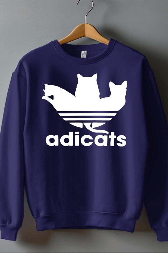 adicats Style - Sweat Col Rond Homme-MARINE