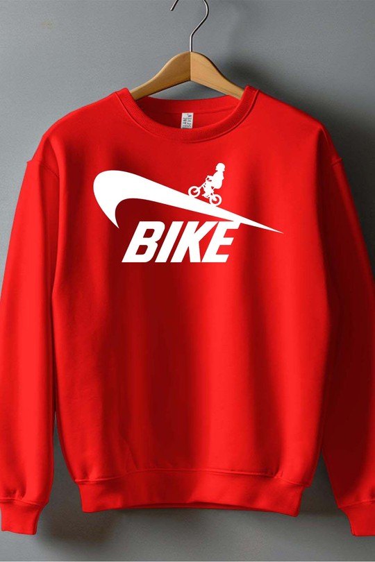 nike bike - Sweat Col Rond Homme-ROUGE