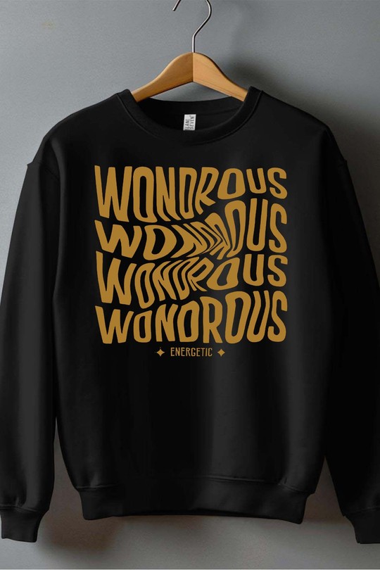 wondrous - Sweat Col Rond Homme-NOIR