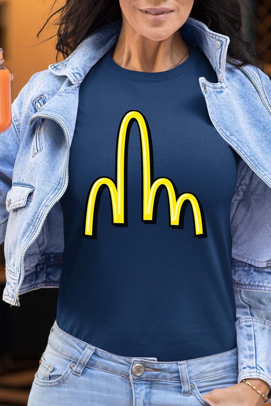 Mc fuck - Tshirt Femme-MARINE