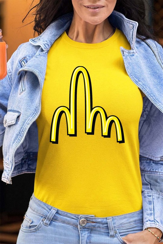 Mc fuck - Tshirt Femme - FC-JAUNE