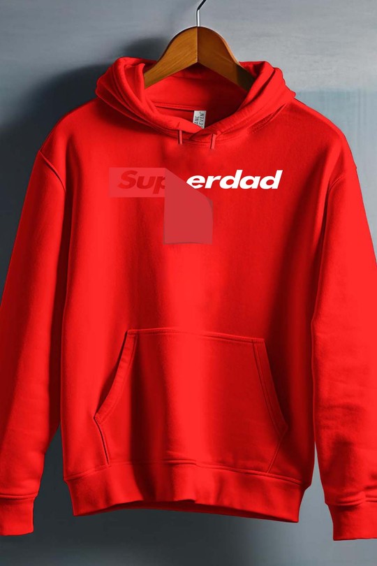 red stick superdad - Sweat capuche Homme-ROUGE