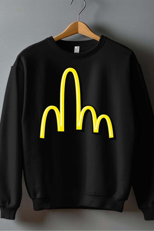 Mc fuck - Sweat Col Rond Homme-NOIR