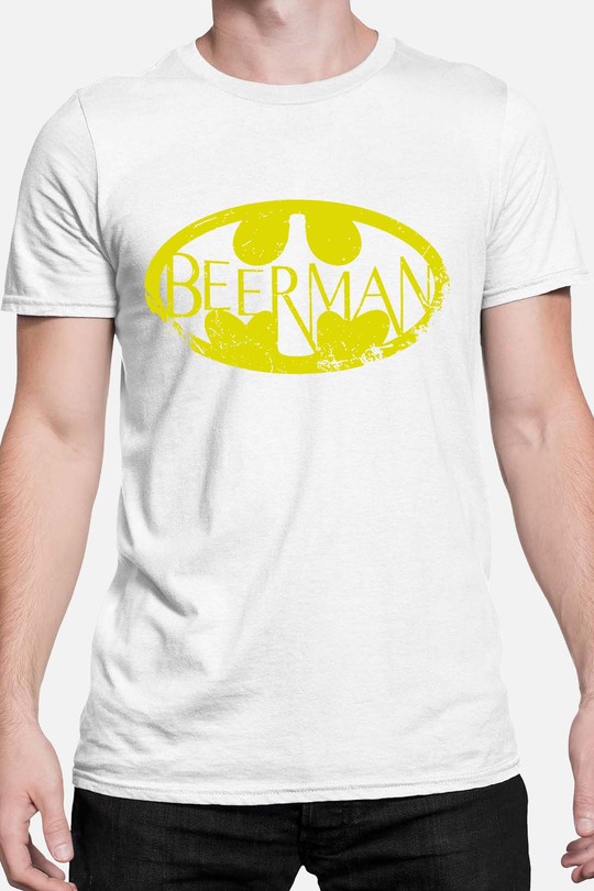 BAtbeerman - Tshirt Homme-BLANC