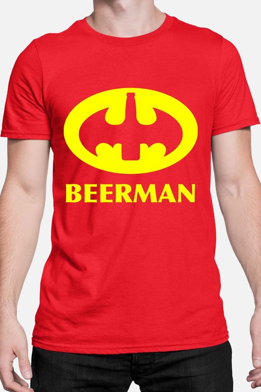 beerman - Tshirt Homme-ROUGE