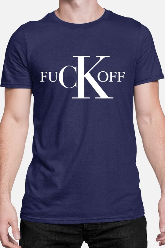 fuCK off - Tshirt Homme-MARINE