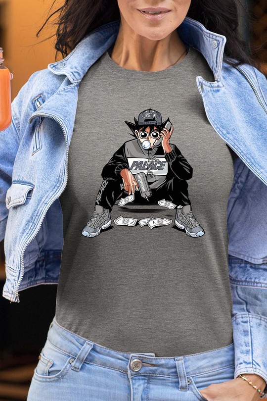 Palace Ssupreme - Tshirt Femme-GRIS