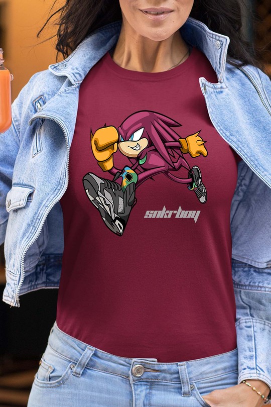 Vitesse Rebelle SONIC - Tshirt Femme-BORDEAUX