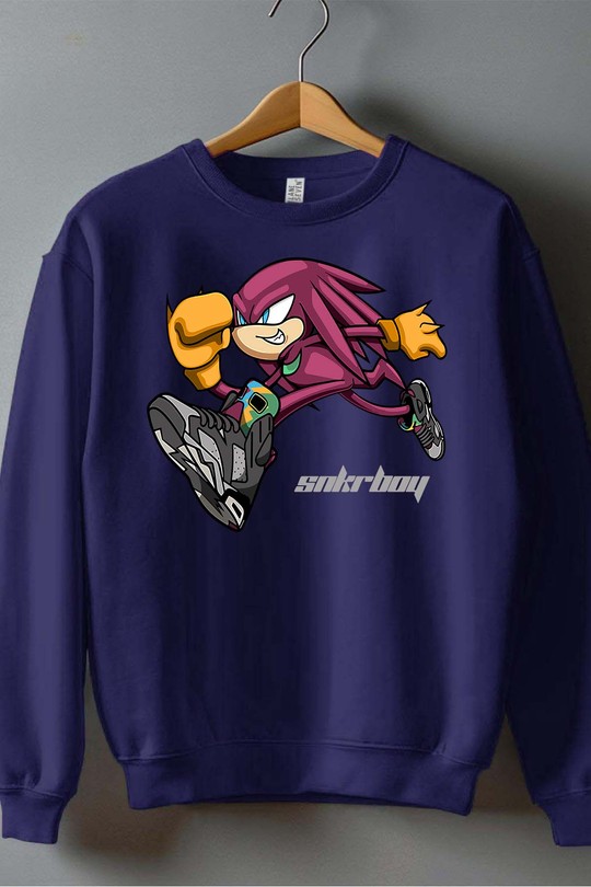 Vitesse Rebelle SONIC - Sweat Col Rond Garçon-MARINE