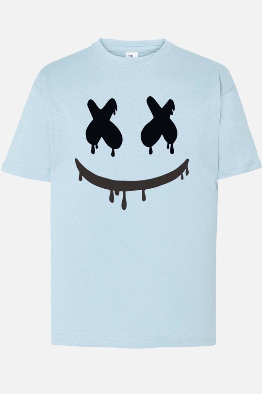 Masque Sombre - Tshirt Garçon-BLEU CIEL