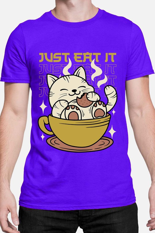 Just Eat It - Tshirt Homme-BLEU ROI