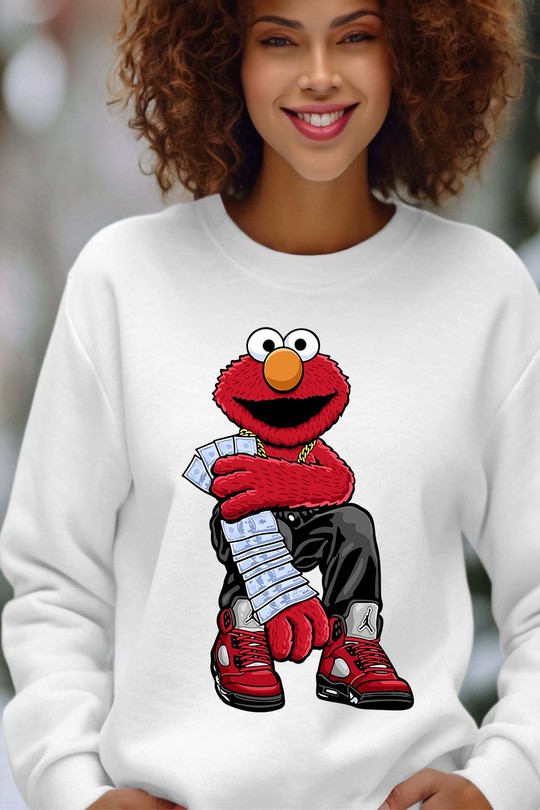 elmo ritch - Sweat Col Rond Femme-BLANC
