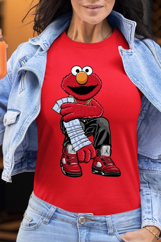 elmo ritch - Tshirt Femme-ROUGE