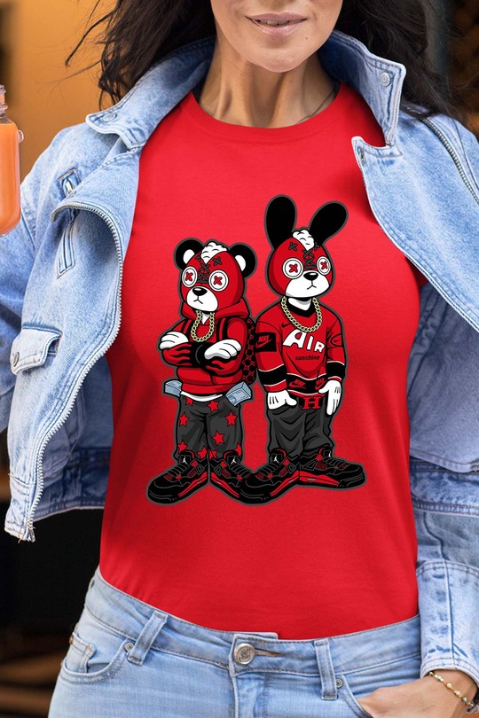 Jumeaux Sauvages - Tshirt Femme-ROUGE