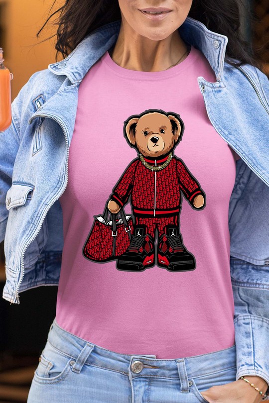 Ours Deluxe - Tshirt Femme-ROSE