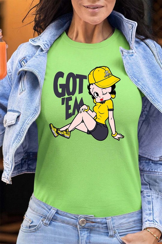 Gamin  GET EM - Tshirt Femme - FC-VERT CLAIR