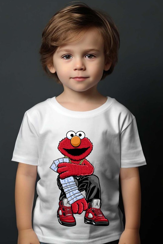 elmo ritch - Tshirt Garçon-BLANC