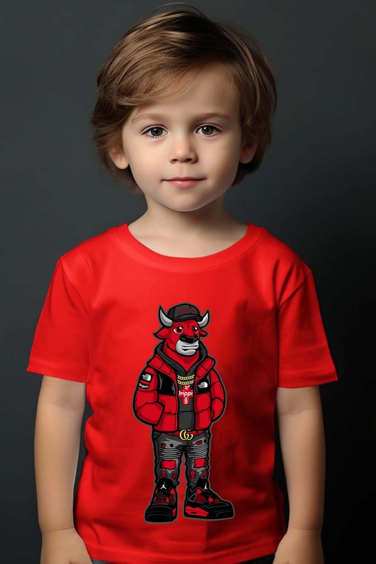 Force Urbaine - Tshirt Garçon-ROUGE
