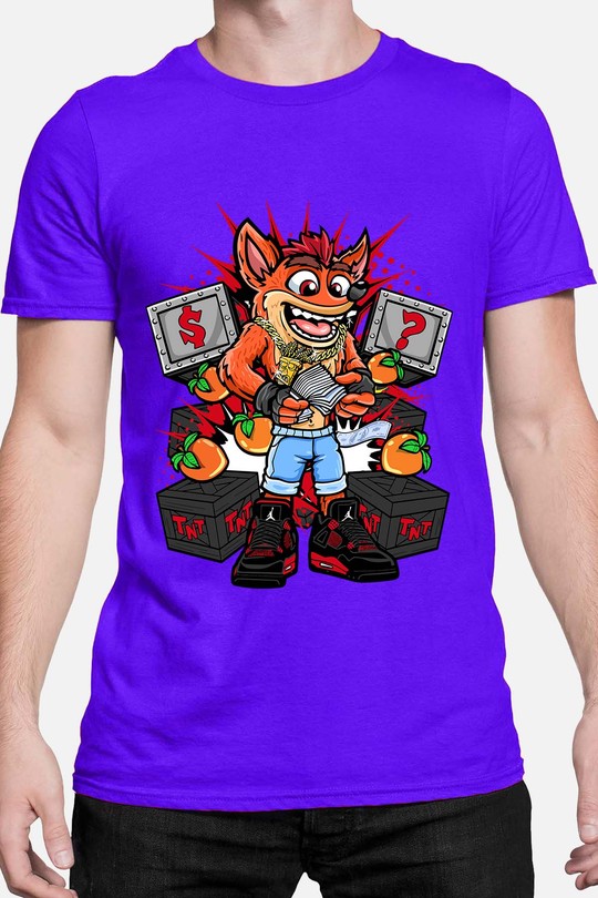 Crash Capital - Tshirt Homme-BLEU ROI